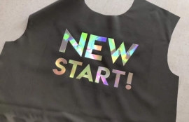 武漢三工刻字膜激光打標機和服裝行業(yè)碰撞出無限的火花